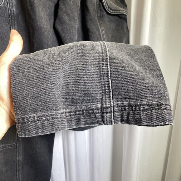 PacSun Comfort Stretch Washed Black Cargo Dad Pants,‎ Size S - Picture 9 of 12